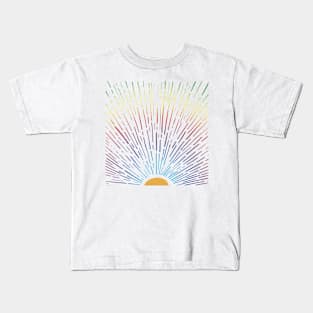 Rainbow Sun Kids T-Shirt